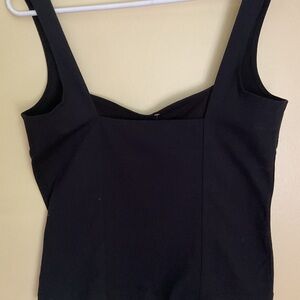 Free People Black Fitted Bustier Tank Top